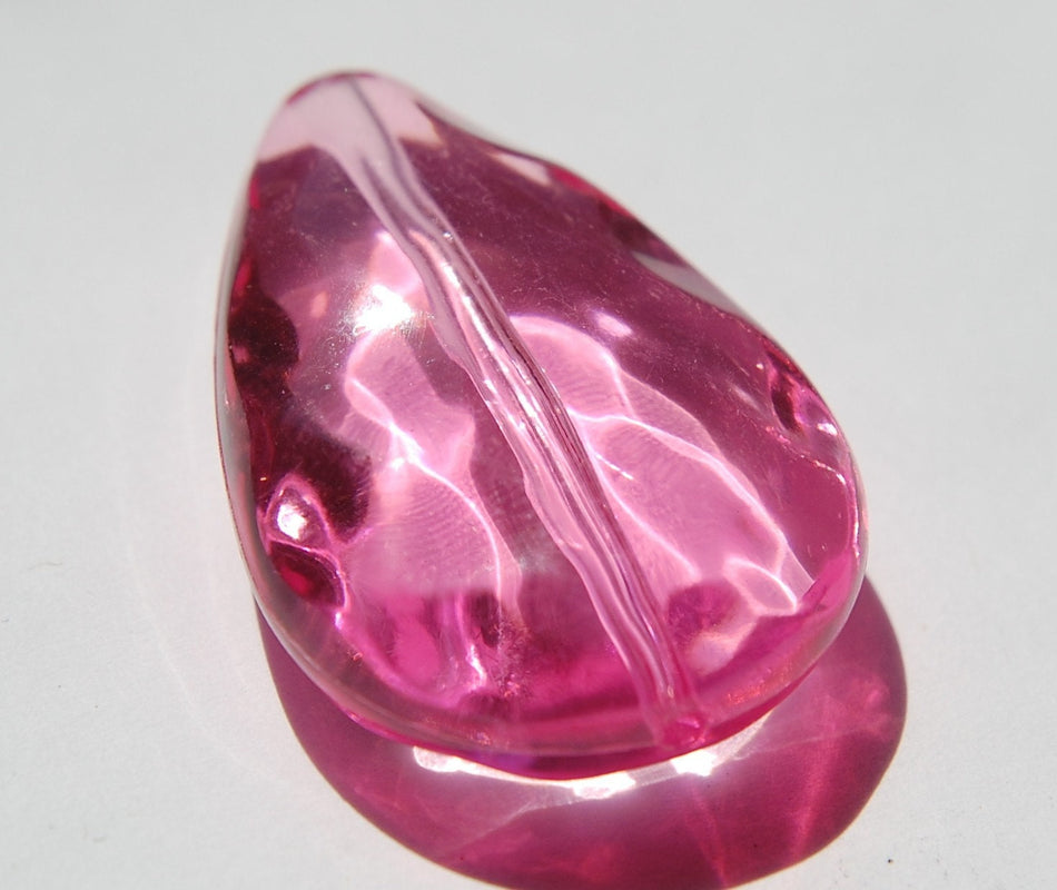 Vintage Water Colors Pink Pendant Focal Bead Germany pnd061C