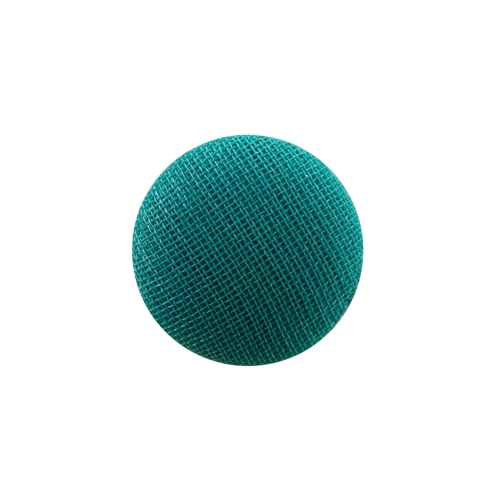 13mm Dark Teal Blue Silk Buttons (6)