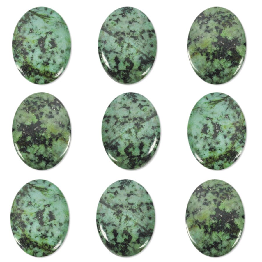 Dakota Stones African Turquoise 30x22mm Oval Cabochon Gemstones. CAB-ATQ30x22OV