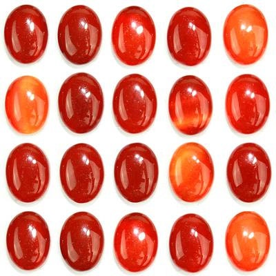 Dakota Stones Carnelian 8x6mm Oval Cabochon Gemstones CAB-CRN8x6OV