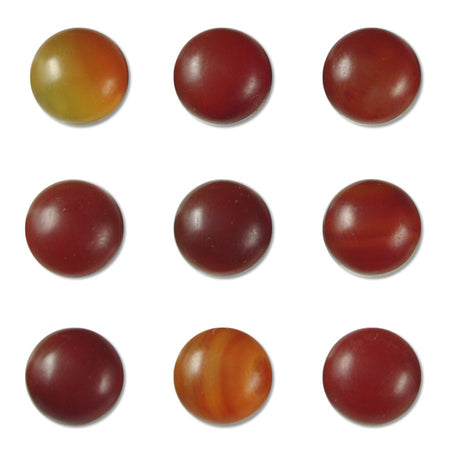 Dakota Stones Matte Carnelian 10mm Round Cabochon Gemstones CAB-MCR10DC