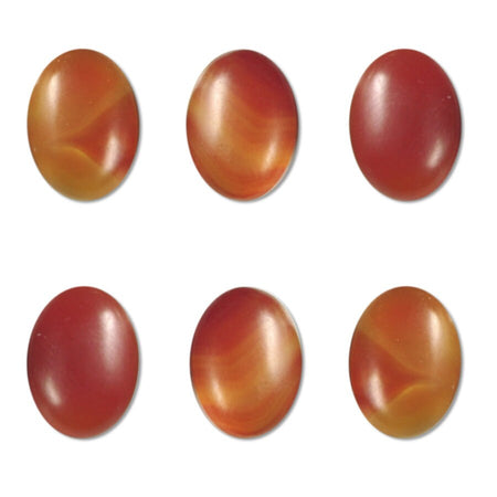 Dakota Stones Matte Carnelian 14x10mm Oval Cabochon Gemstones CAB-MCR14x10OV