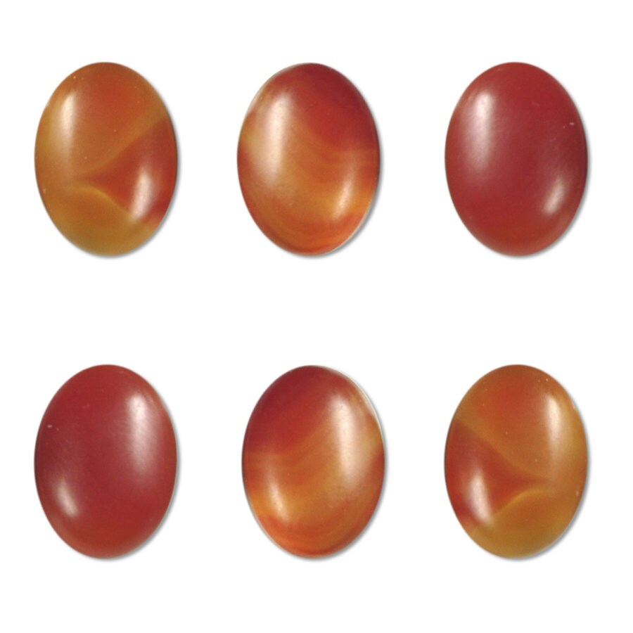 Dakota Stones Matte Carnelian 14x10mm Oval Cabochon Gemstones CAB-MCR14x10OV