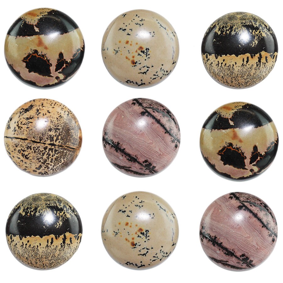 Dakota Stones Artistic Stone 25mm Round Cabochon Gemstones CAB-ART25DC