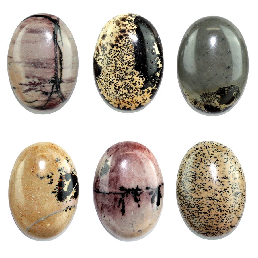 Dakota Stones Artistic Stone 18x13mm Round Cabochon Gemstones CAB-ART18x13OV