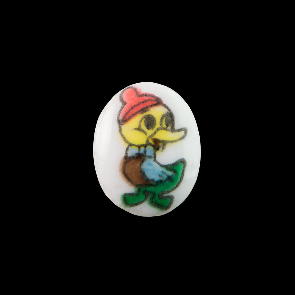 10x8mm Baby Duck Glass Oval Cabochons (6)