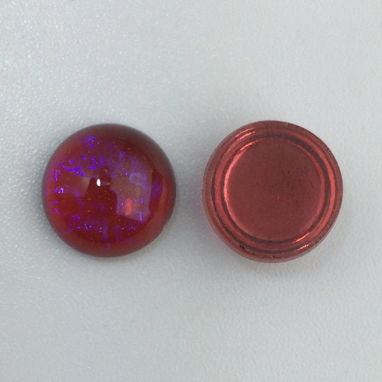 13mm Mexican Opal Round Cabochons (2) cab3006A
