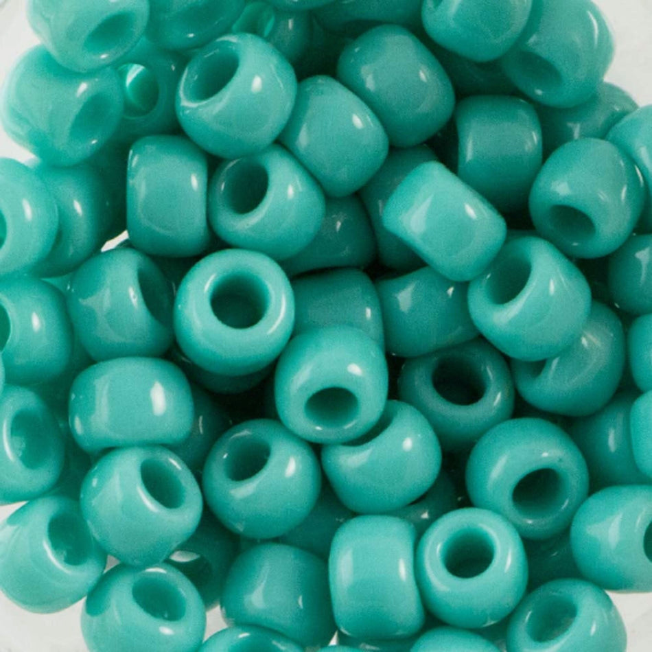 6/0 TOHO ROUND Opaque Turquoise Green Seed Bead (8g)
