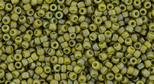 15/0 TOHO ROUND Semi Glazed Rainbow Olive Seed Bead (8g)