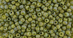 11/0 TOHO ROUND Semi Glazed Rainbow Olive Seed Bead (8g)