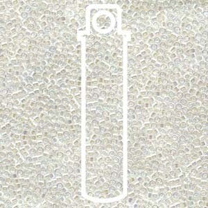 15/0 MIYUKI DELICA Crystal AB Seed Beads