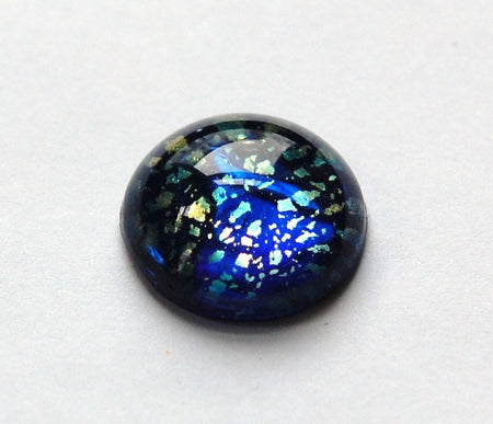 Dark Blue Foil Opal Round Cabochon 18mm (1) cab3008H