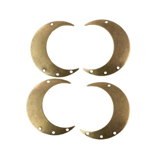 4 Hole BOTH Left and Right Crescents 33x28mm (4)