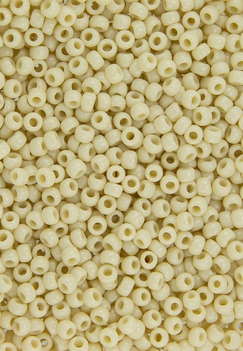 6/0 TOHO ROUND Opaque Light Beige Seed Bead (8g)