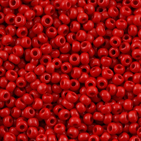 6/0 TOHO ROUND Opaque Cherry Red Seed Bead (8g)