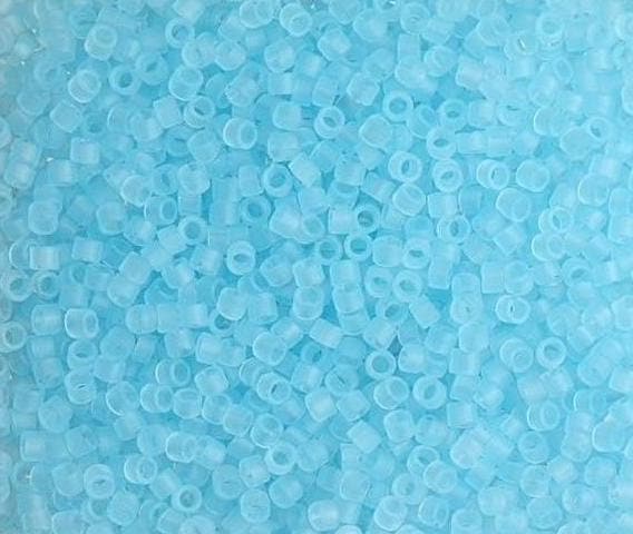 11/0 TOHO ROUND Ceylon Frosted Aqua Seed Bead (8g)
