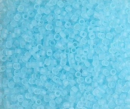 11/0 TOHO ROUND Ceylon Frosted Aqua Seed Bead (8g)