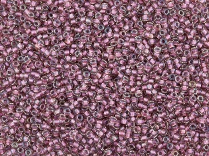15/0 TOHO ROUND Inside Color Crystal/Rose Gold Lined Seed Bead (8g)