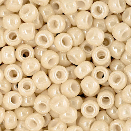 6/0 TOHO ROUND Opaque Lustered Light Beige Seed Bead (8g)