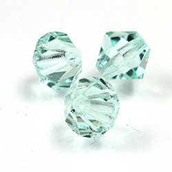 4mm Chrysolite Czech Faceted Bicone Glass Beads (50)