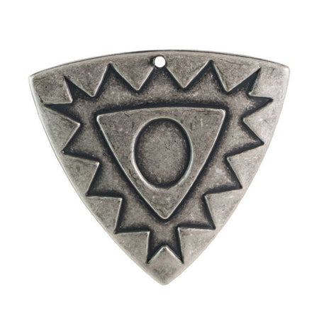 1 BOTTOM Hole Southwestern Triangle with Setting 38mm (4)