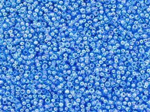 11/0 TOHO ROUND Transparent Rainbow Dark Aqua Seed Bead (8g)