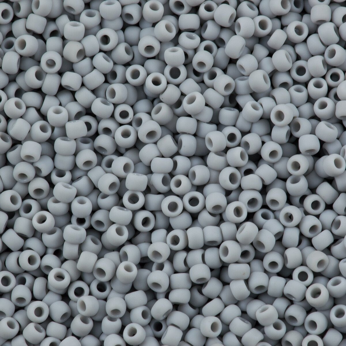 11/0 TOHO ROUND Opaque Frosted Gray Seed Bead (8g)