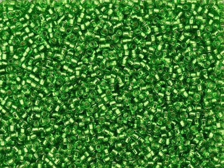15/0 TOHO ROUND Silver Lined Peridot Seed Bead (8g)