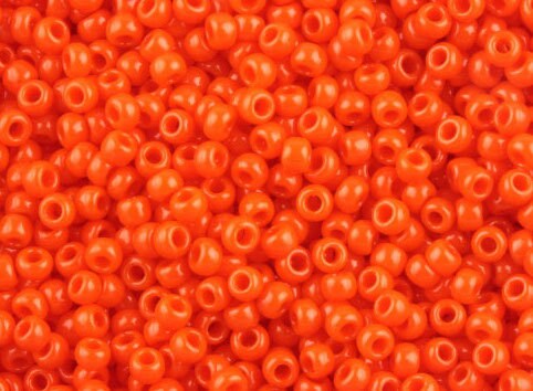 15/0 TOHO ROUND Opaque Sunset Orange Seed Bead (8g)