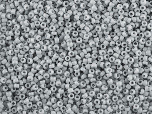 15/0 TOHO ROUND Opaque Gray Seed Bead (8g)