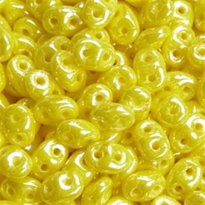 2/5MM MATUBO SUPERDUO Luster Opaque Yellow Beads