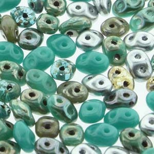 2/5MM MATUBO SUPERDUO African Turquoise Mix Beads