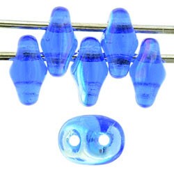 2/5MM MATUBO SUPERDUO Sapphire AB Beads