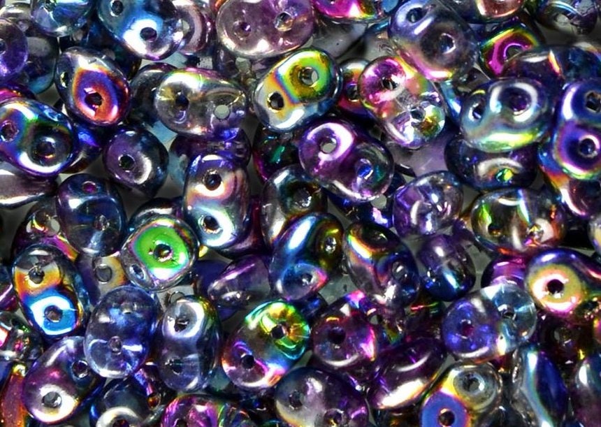 2/5MM MATUBO SUPERDUO Magic Blue Beads