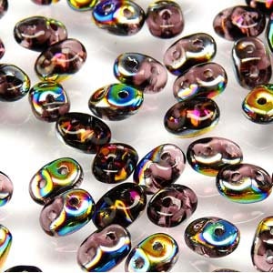 2/5MM MATUBO SUPERDUO Amethyst Vitral Beads