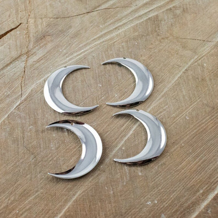 1 Hole BOTH Left and Right Crescents 33x28mm (4)
