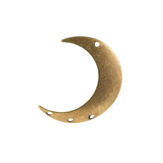 4 Hole ONLY LEFT Facing Crescents 33x28mm (4)