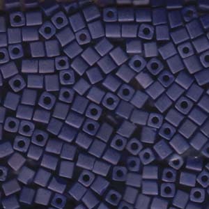 4mm MIYUKI CUBE Matte Cobalt Seed Bead 20gm