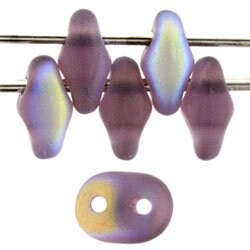 2/5MM MATUBO SUPERDUO Matte Amethyst AB Beads