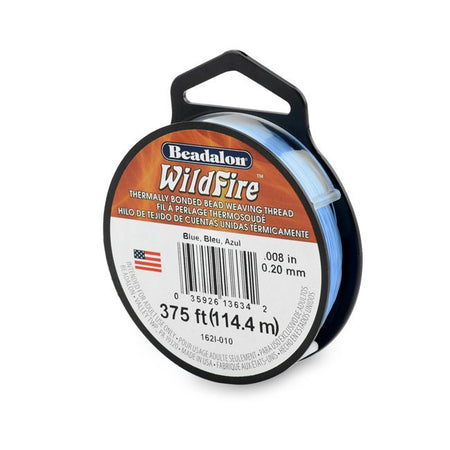 0.008in/0.20mm Blue Wildfire Bead Weaving Thread 20/50/125yd.