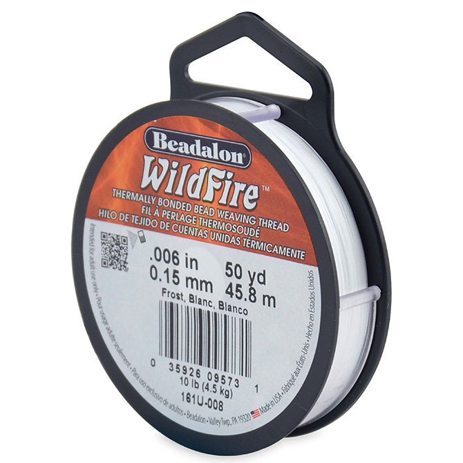 0.006in/0.15mm Frost Wildfire Bead Weaving Thread 20/50/125yd.