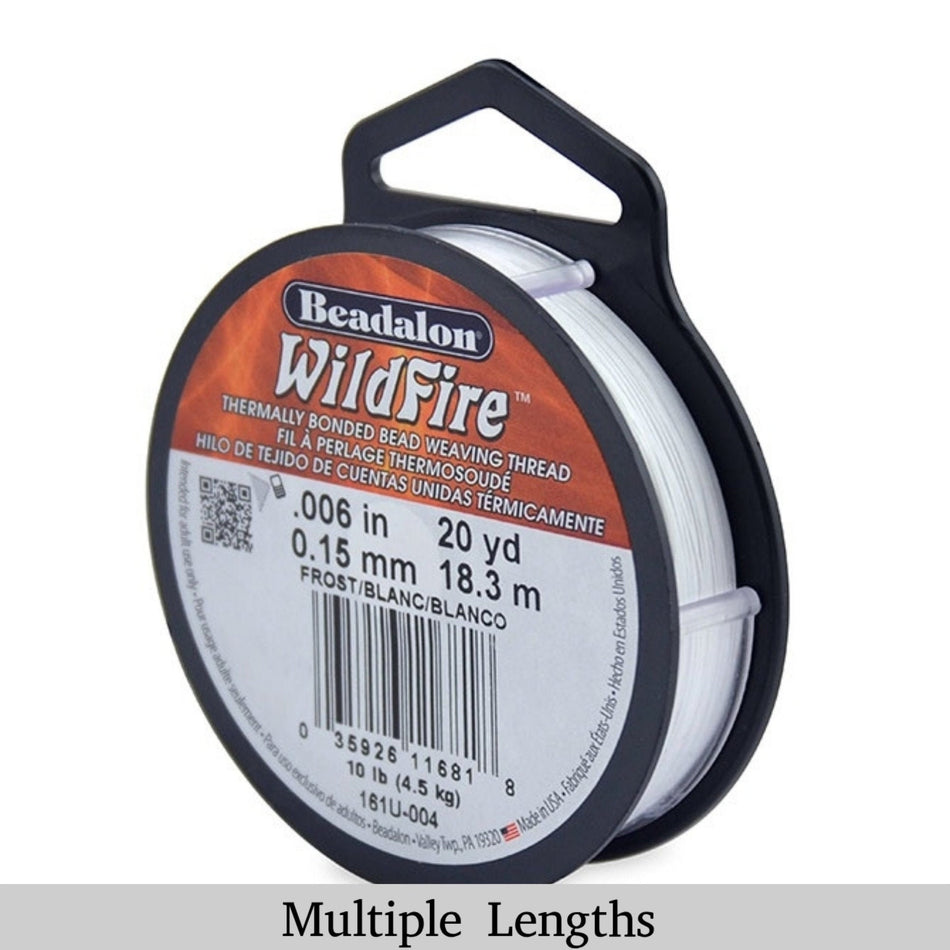 0.006in/0.15mm Frost Wildfire Bead Weaving Thread 20/50/125yd.