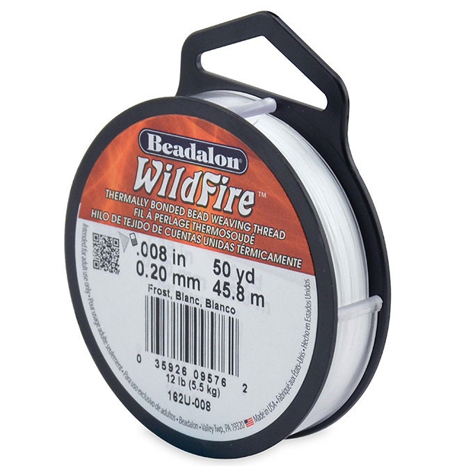 0.008in/0.20mm Frost Wildfire Bead Weaving Thread 20/50/125yd.