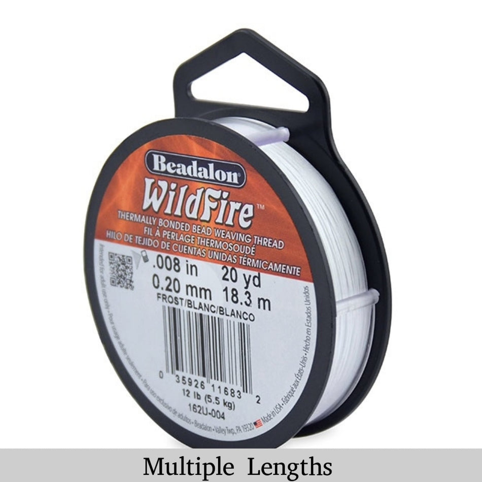 0.008in/0.20mm Frost Wildfire Bead Weaving Thread 20/50/125yd.