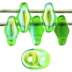 2/5MM MATUBO SUPERDUO Chrysolite AB Beads