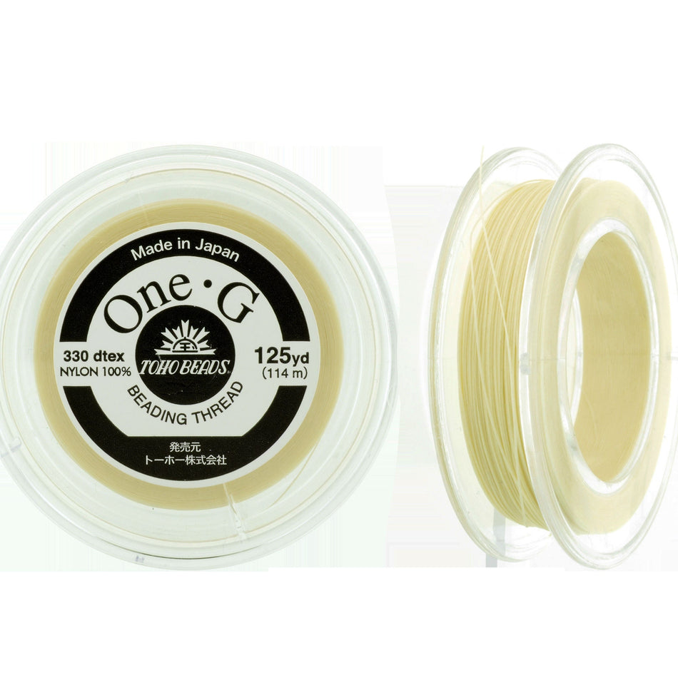 Cream One-G Toho Beading Thread 50/125/250yd