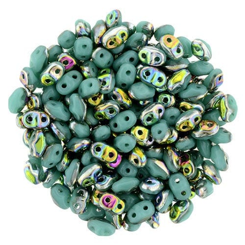2/5MM MATUBO SUPERDUO Turquoise Vitral Beads