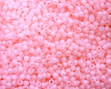 11/0 TOHO ROUND Ceylon Frosted Innocent Pink Seed Bead (8g)