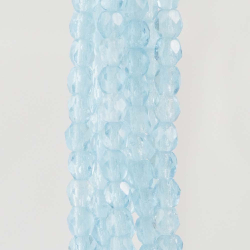 3mm Alexandrite Czech Faceted Firepolish Glass Beads (50)