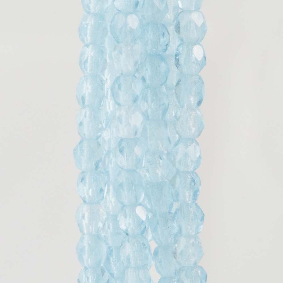 3mm Alexandrite Czech Faceted Firepolish Glass Beads (50)
